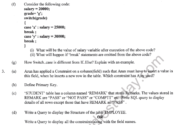 CBSE Class 12 Informatics Practices Question Paper 2022 Set B Solved